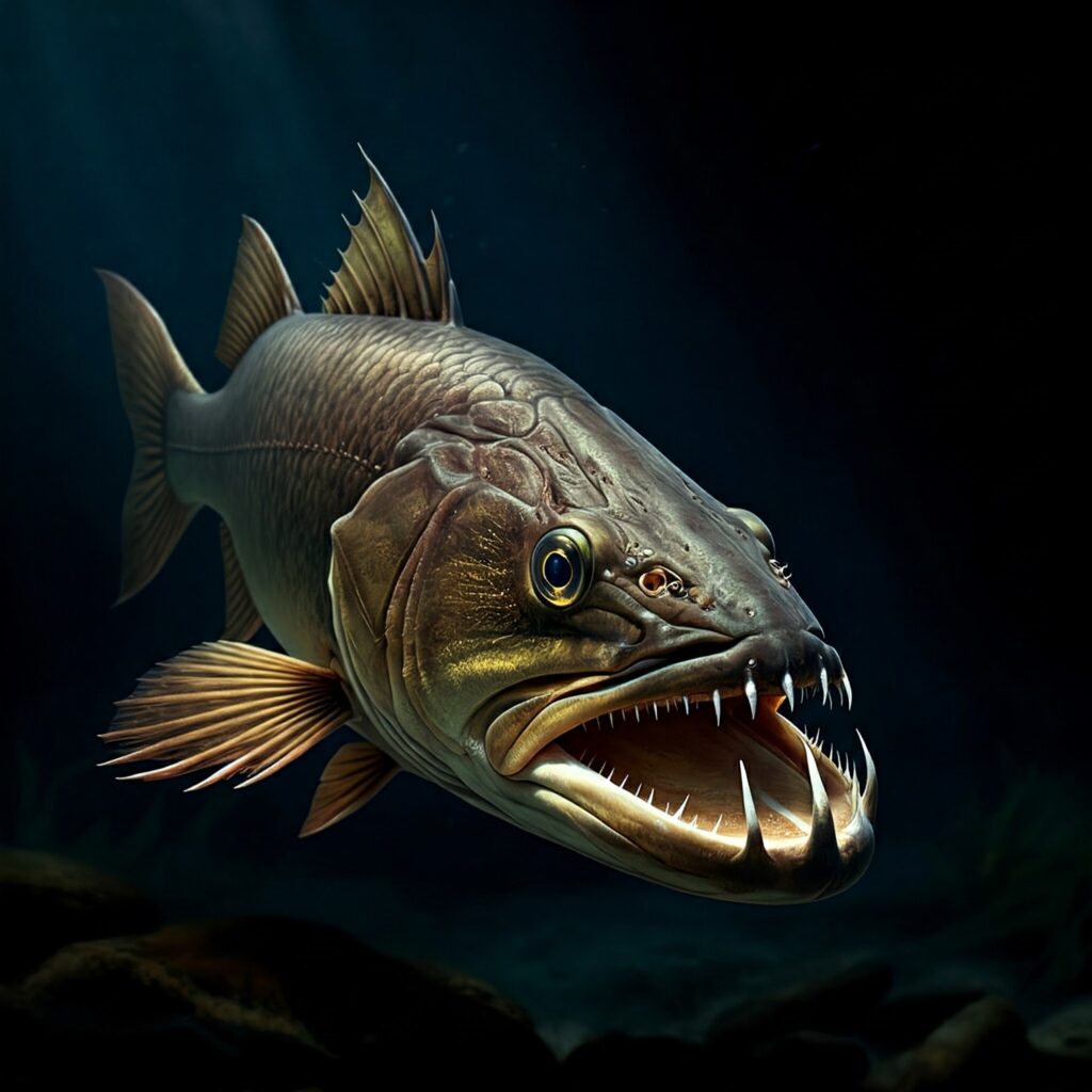 Deep sea fangtooth fish AI Gemini